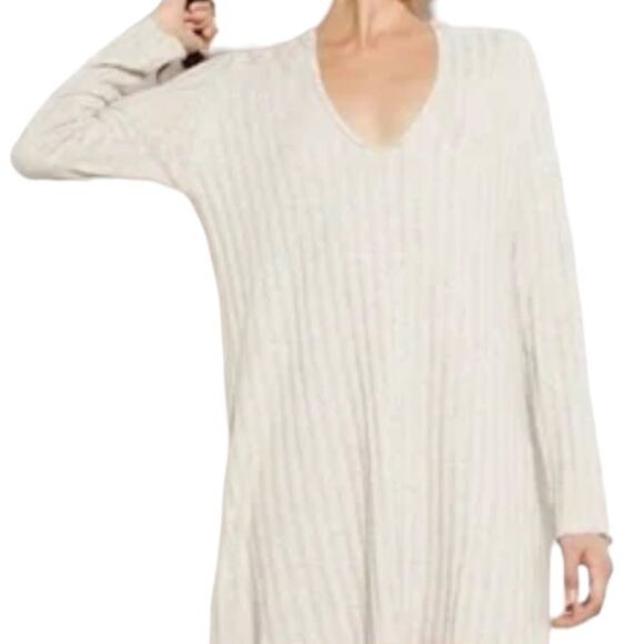 REFORMATION Amanita Relaxed Fit Tunic Shift Dress Natural Oatmeal color XS/S NWT - Picture 3 of 10